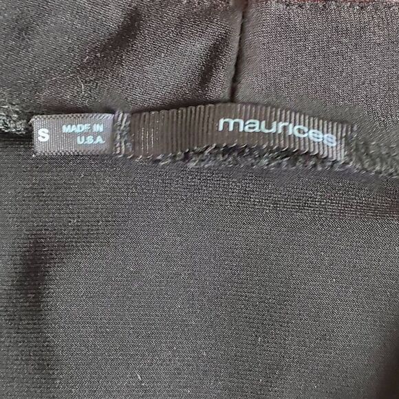 Maurices Black Small Open Front Cardigan Sweater cover Cropped - Picture 3 of 5